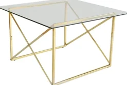 Cross soffbord 75x75cm - Mässing