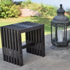 Cuba pall - Svart + Rengöringsmedel för utemöbler