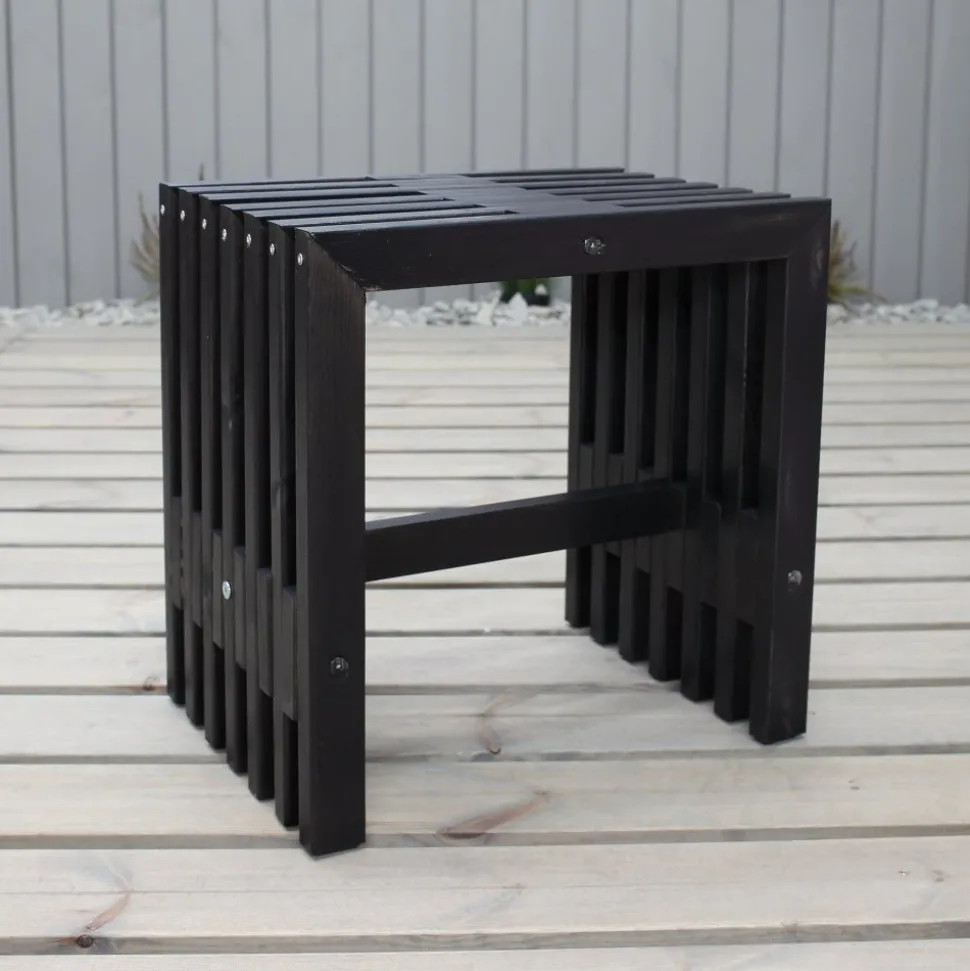 Cuba pall - Svart + Rengöringsmedel för utemöbler