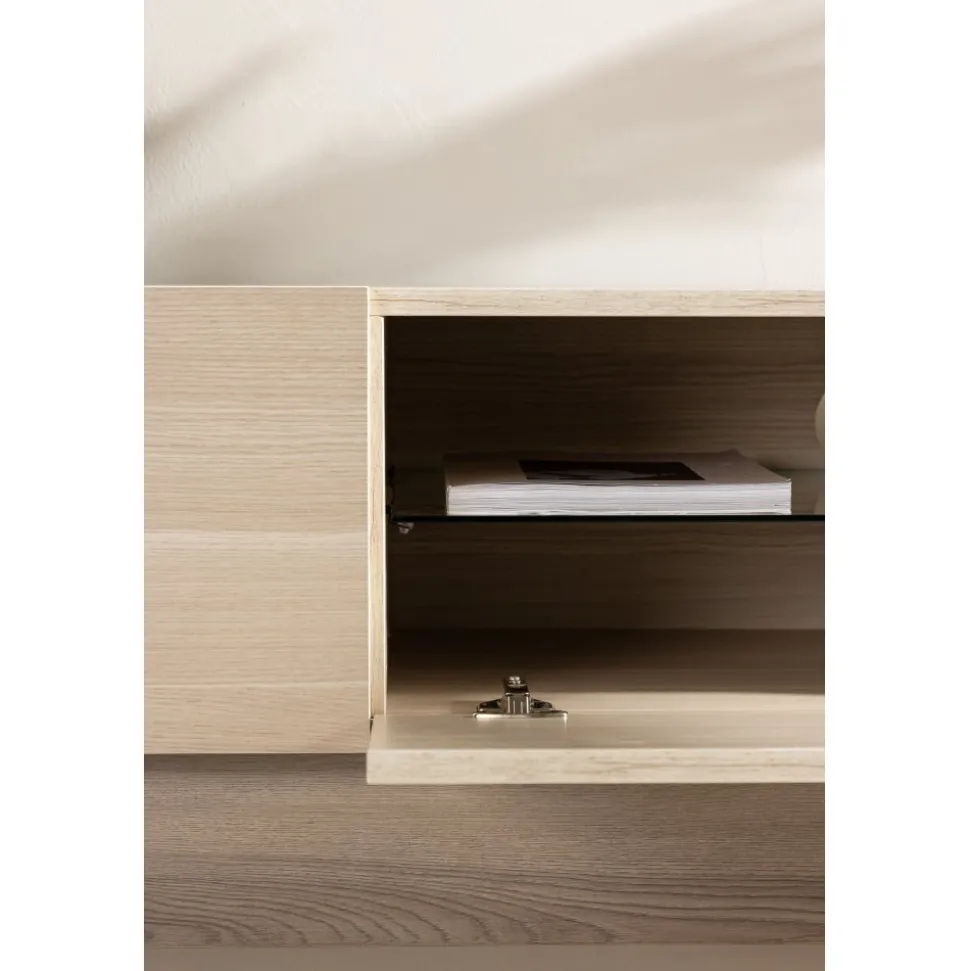 Cuenca TV-bänk - Whitewash