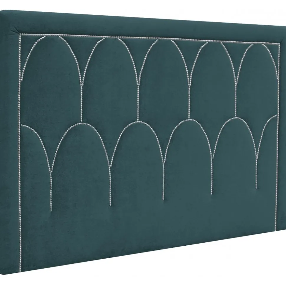 Dalarö sänggavel (Blå sammet) - Valfri bredd