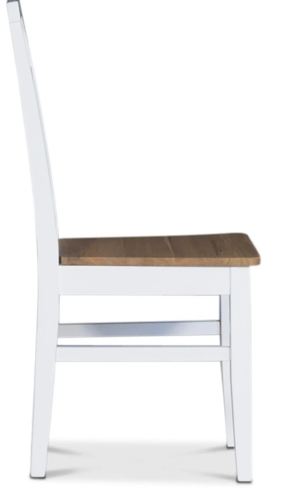 Dalön matstol med eksits och kryssrygg  Vit / Oljad ek