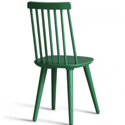 Dalsland matgrupp: Matbord i Ek / vitt med 6 st gröna Pinnstolar