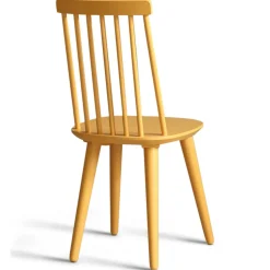 Dalsland matgrupp: Matbord i Ek / Vit med 6 st gula Pinnstolar + 6.00 x Stolsdyna