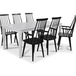 Dalsland Pinnstol hög rygg - Svart