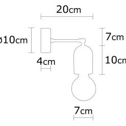 Dash vägglampa N-934 - Trä