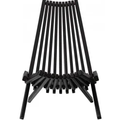 Däckstol svart med nackkudde + Rengöringsmedel för utemöbler