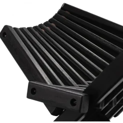 Däckstol svart med nackkudde