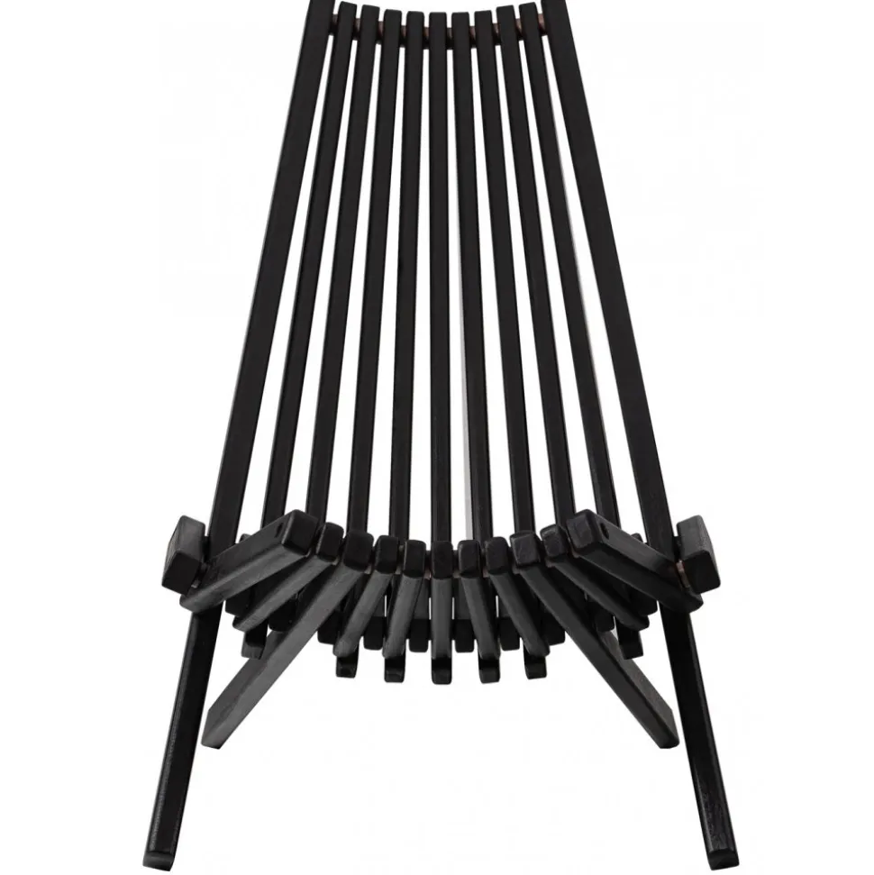 Däckstol svart med nackkudde + Textilskydd för utemöbler