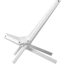 Däckstol vit med nackkudde + Textilrengöring för möbler