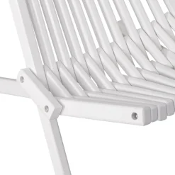 Däckstol vit med nackkudde + Fläckborttagare för möbler