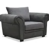 Delux Fåtölj - Grå/Antracit/Vintage