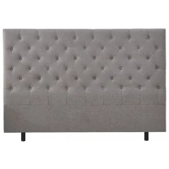 Deluxe pikerad Sänggavel 180 x 125 cm - Grå