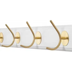 Demandu kroklist 65 cm - Vit/guld