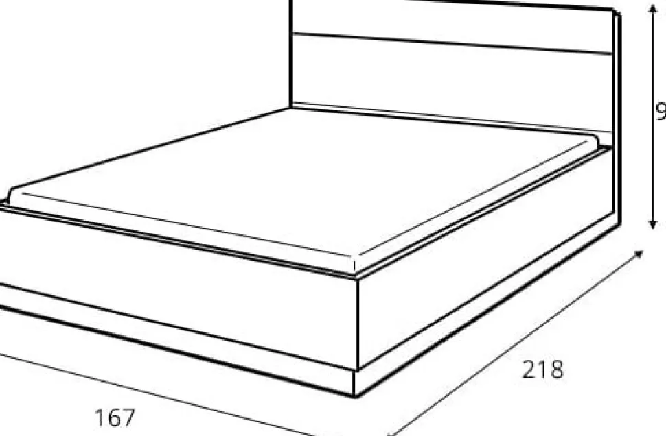 Dentro säng med förvaring 160 x 200 cm - Vit/ek