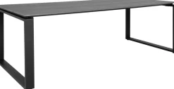 Denver matbord - Grå/svart - 220x100 cm