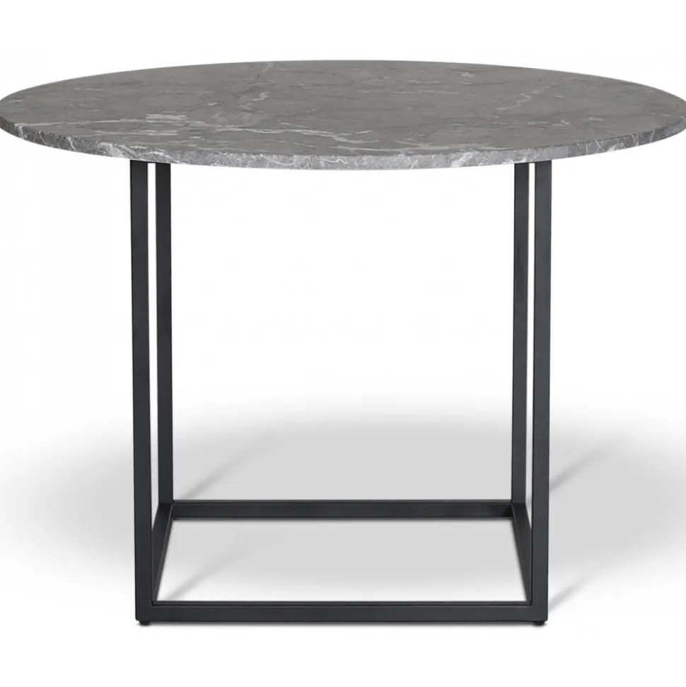Dexter runt matbord i marmor Ø120 cm - Grå Betano marmorsten