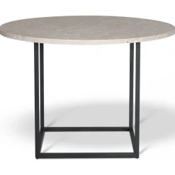 Dexter runt matbord i travertin Ø105 cm