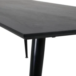 Dipp matbord 180 x 90 cm - Svart