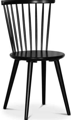 Dipp matgrupp; matbord 180x90 cm med 6 st svarta Castor pinnstolar + 6.00 x Stolsdyna