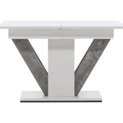 Disa matbord 120-160 x 80 cm - Grå/vit