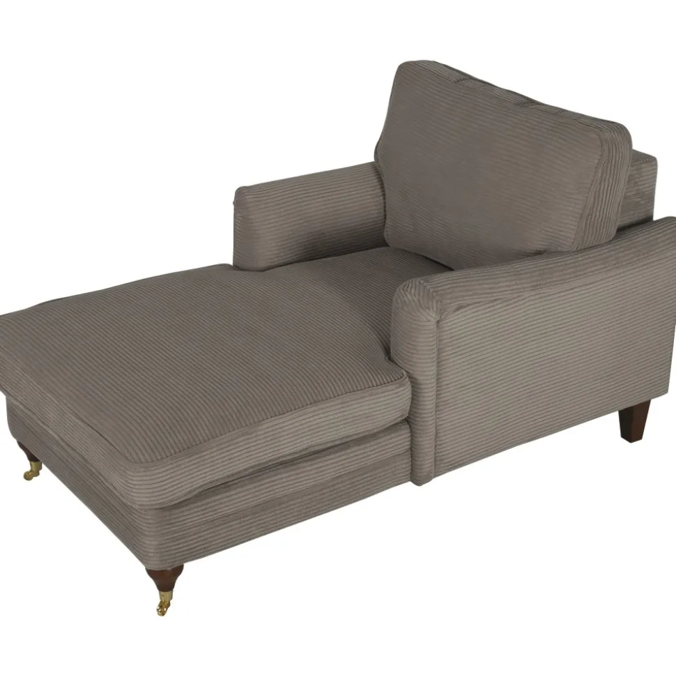 Divanfåtölj Howard mörkbeige manchester