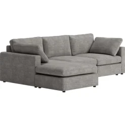 Divansoffa Falkenberg grå 296 cm vändbar divan + Textilrengöring för möbler