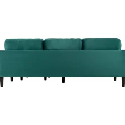 Divansoffa grön 218 cm bred