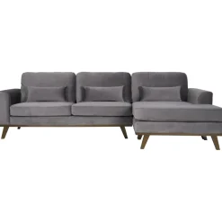 Divansoffa i grått sammet - Copenhagen