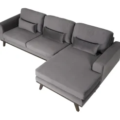 Divansoffa i grått sammet - Copenhagen