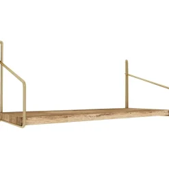 Duverney vägghylla - Guld/brun