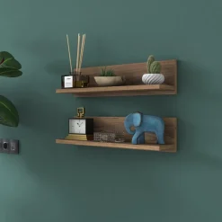 Ebba vägghylla i valnöt