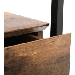 Eddie sidobord 43 x 43 cm - Brun/svart