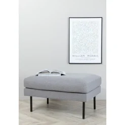 Eden sittpuff - Stålgrå tyg