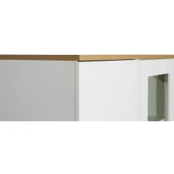 Edge highboard - Vit högtryckslaminat (HPL) + Möbeltassar