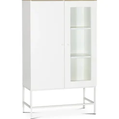 Edge highboard - Vit högtryckslaminat (HPL) + Textilrengöring för möbler