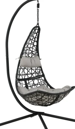 Edinburgh hängstol - Svart + Rengöringsmedel för utemöbler