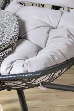 Edinburgh hängstol - Svart + Rengöringsmedel för utemöbler