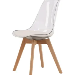 Edvin matstol - Vit/björk