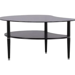 Egg bord 101 x 80 cm - Svart/Grå