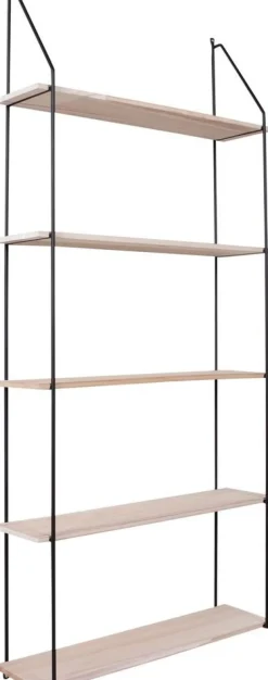 Eindhoven Vägghylla - Svart/fanér