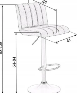 Elfrieda barstol i brun vintage PU
