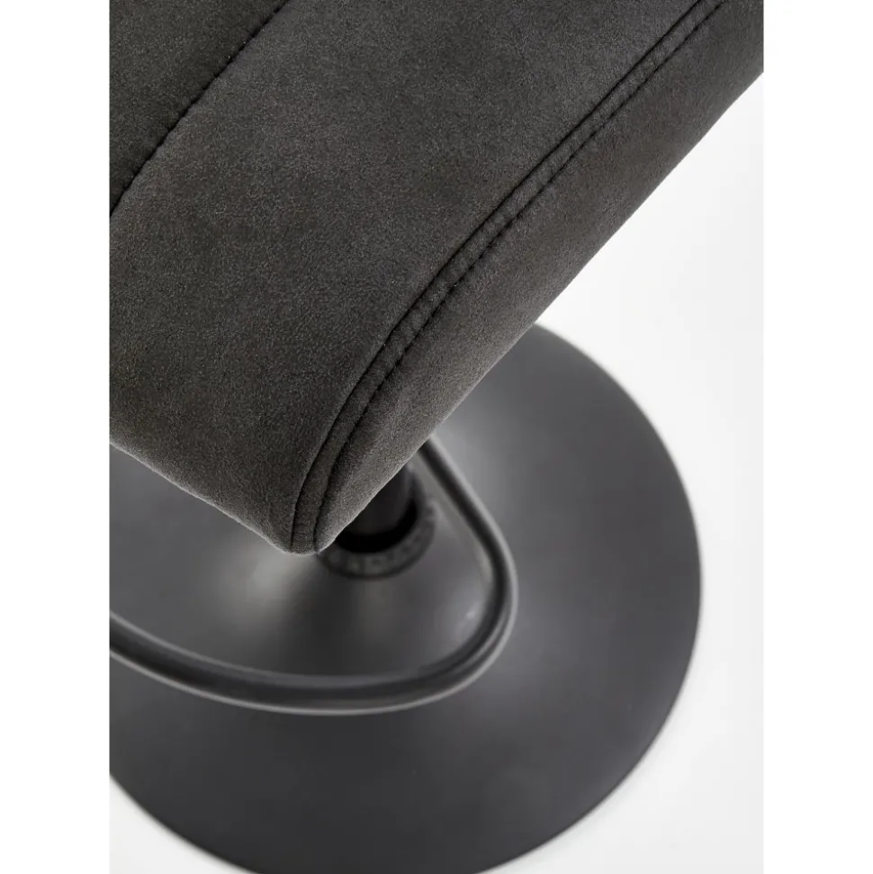 Elfrieda barstol i mörkgrå PU