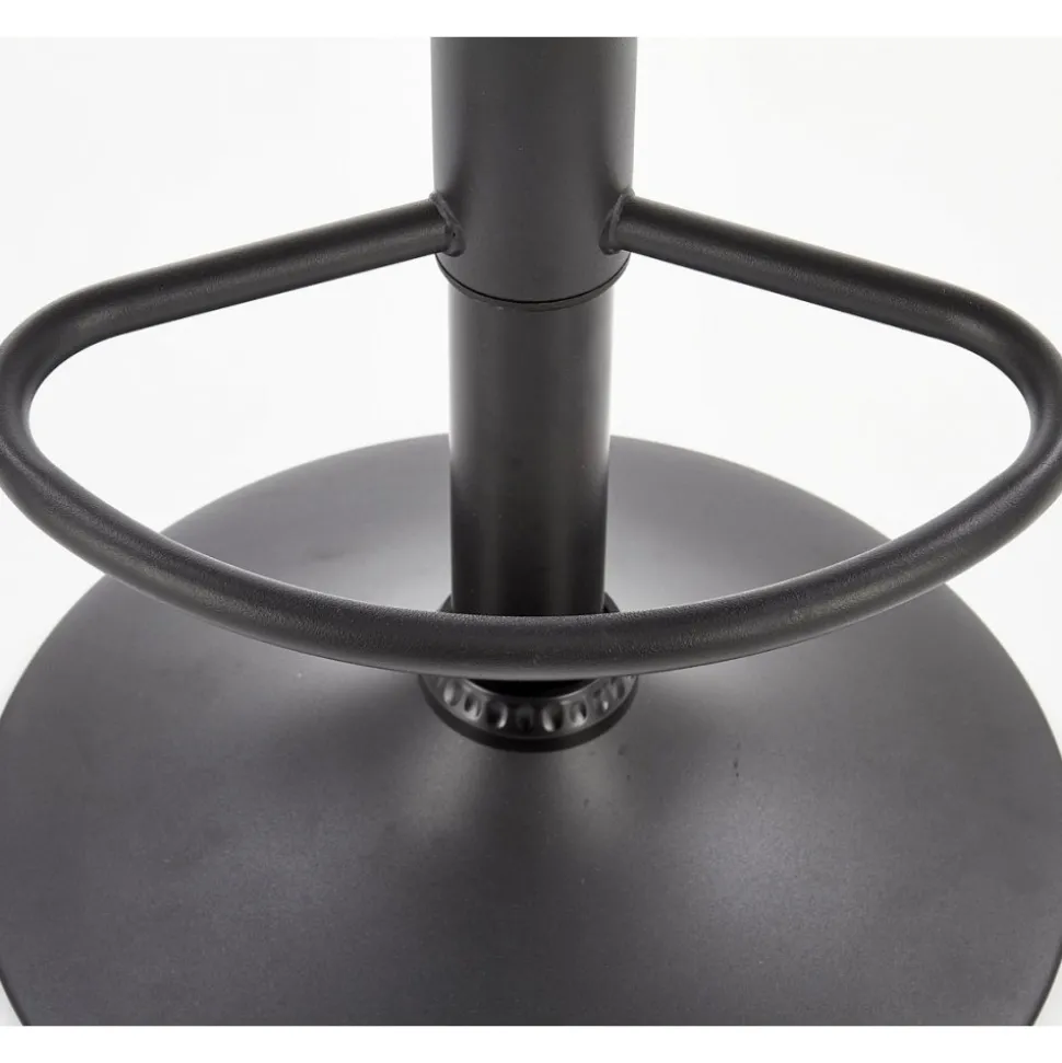 Elfrieda barstol i mörkgrå PU