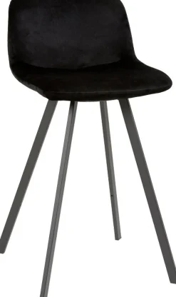 Elisa barstol - Svart sammet