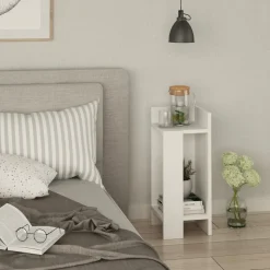 Elos sängbord höger - Vit