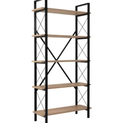 Elysian bokhylla - Ek/svart