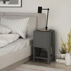 Ema sängbord - Antracit