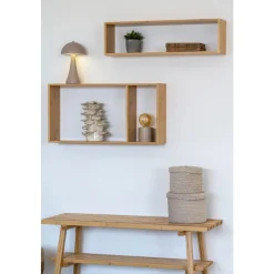 Ember vägghylla70x15x35,5 cm - Bambu