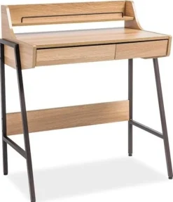 Emerson skrivbord 77x48 cm - Ek/mörkbrun + Textilrengöring för möbler